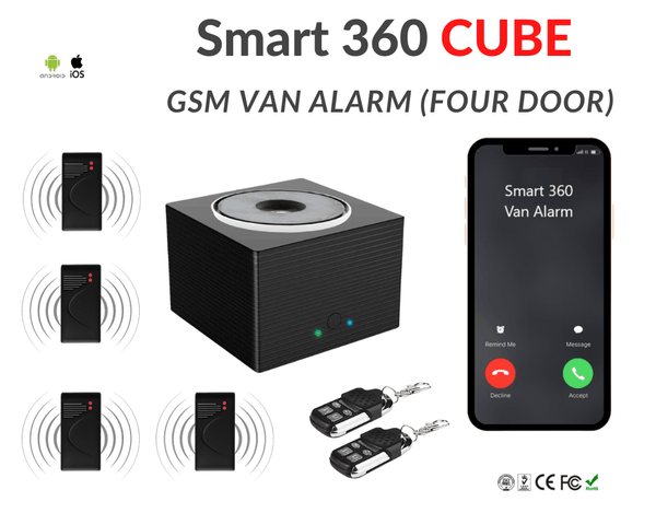 van alarm systems security cube GSM four van alarm cube GSM security system four calls your phone
