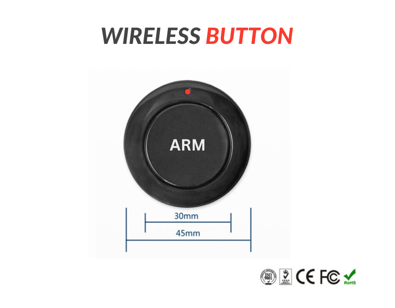 van alarm wireless button security